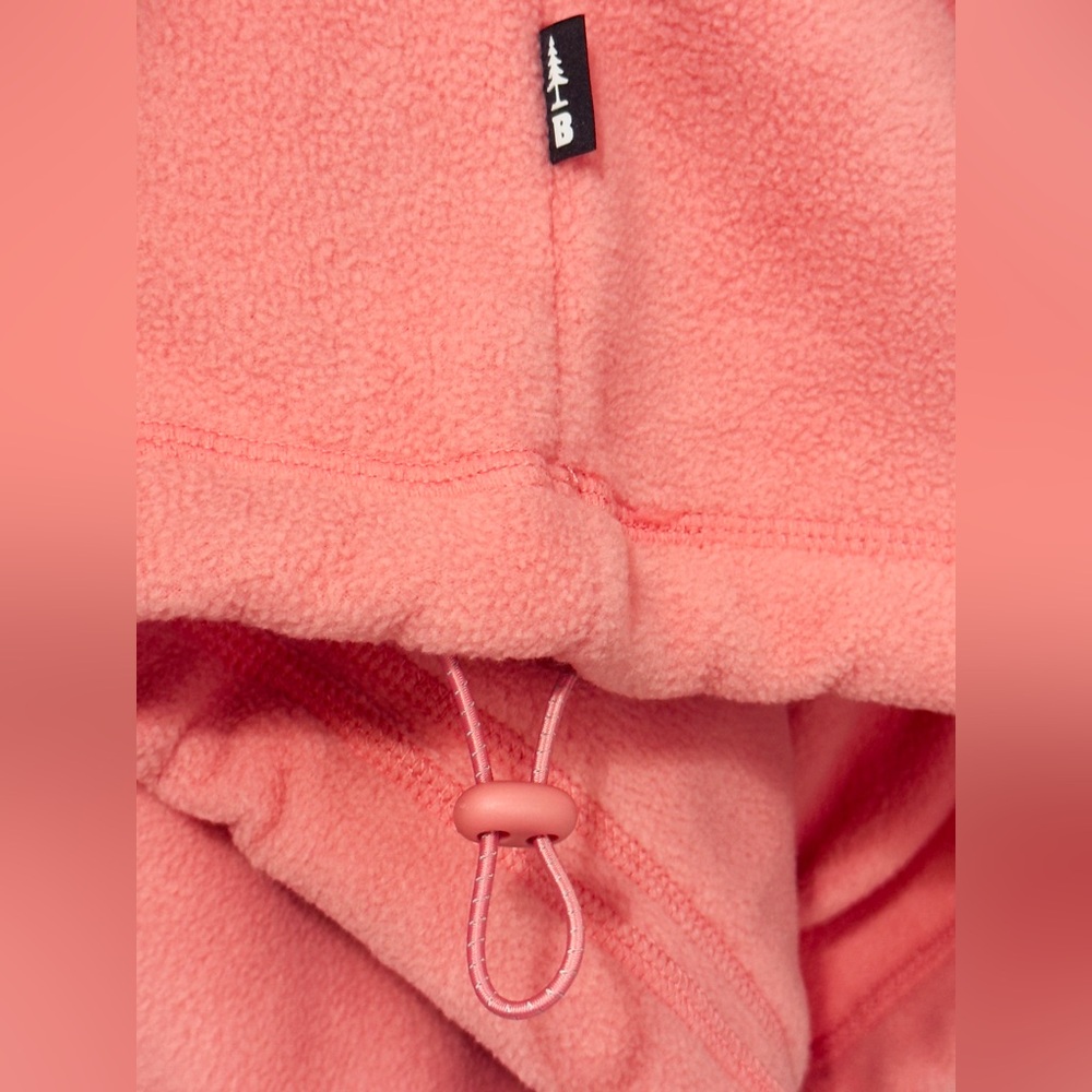 Bass Outdoor Women’s Quarter-Zip Long-Sleeve Fleece Hoodie, Mauve Glow, Med. NWT - Picture 5 of 11